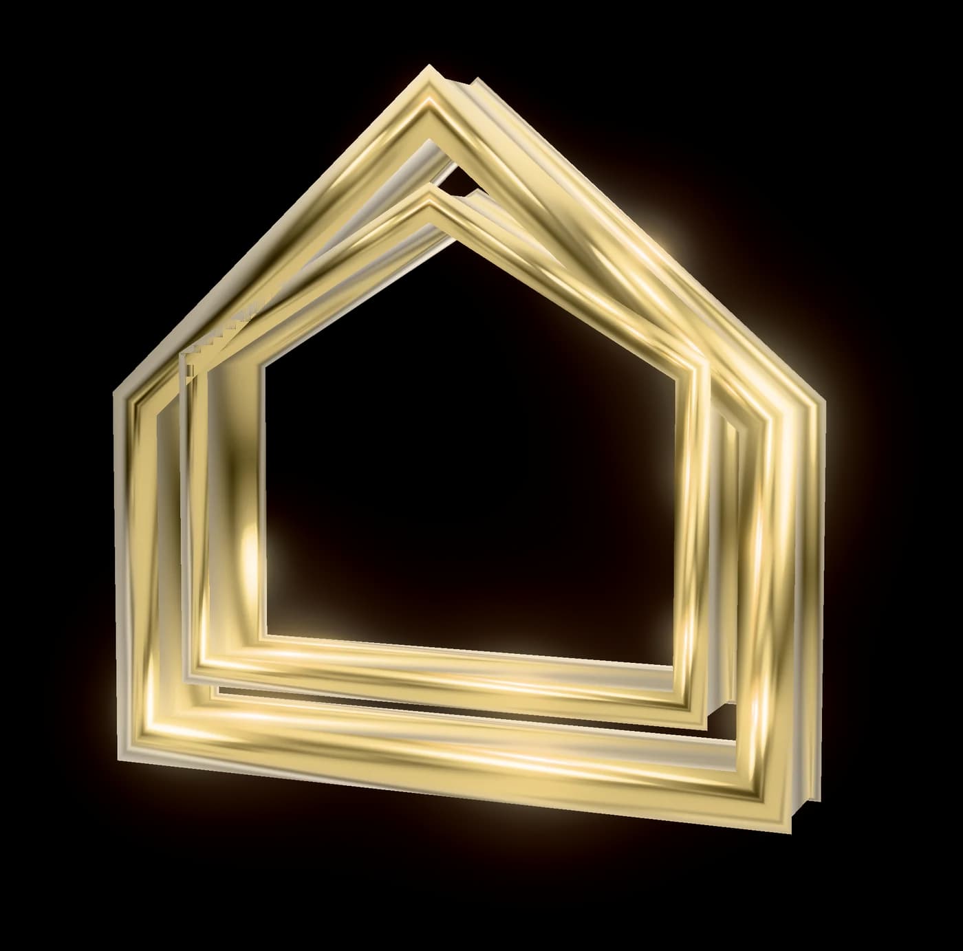 The Private Deal Desk house mark in polished gold.